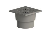 Трап TATPOLIMER 15*15 Ф110 вертикальный нержавеющая решетка 