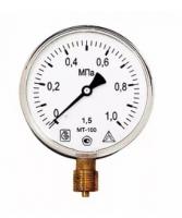 Манометр МТ100М радиальный трубная резьба G1/2 0,6 МПа