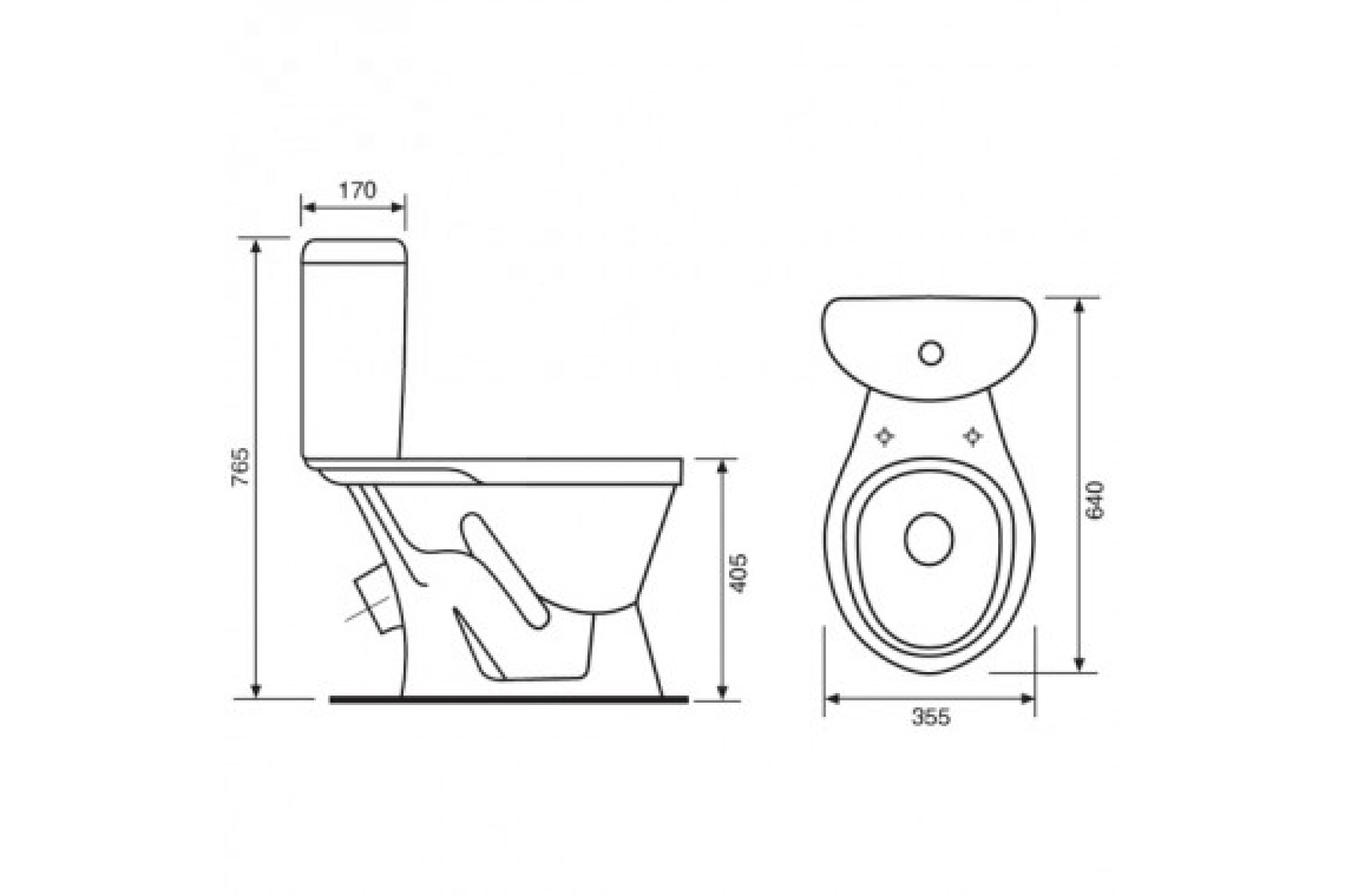 Унитаз-компакт ROSA ЭЛЕГАНТ (г. Киров)