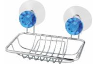 Мыльница на присосках "Рыжий кот" W2791 бриллиант прямоугольная