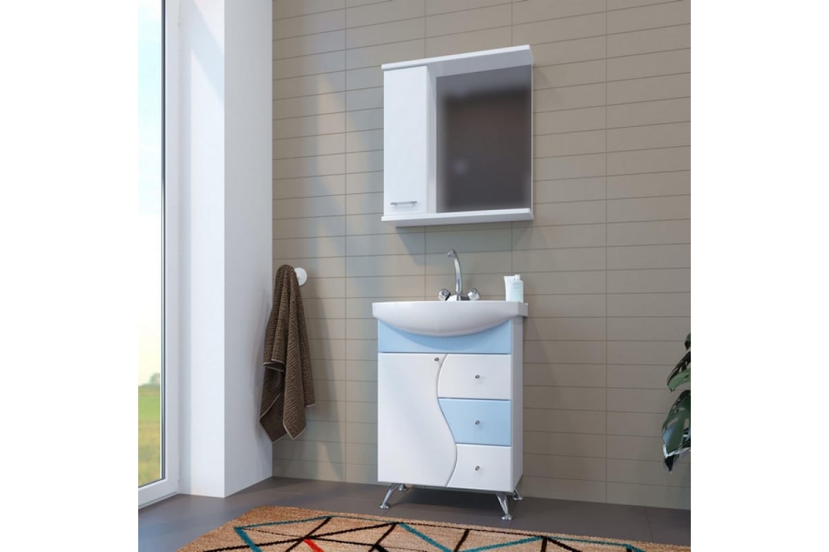 Зеркало MIXLINE РОСТОК-65 левое без света