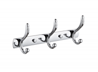 Крючки на планке 3 шт. РМС А5027 хромированные