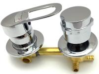 Смеситель для душевой кабины 2х режимный 120 мм