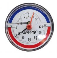 Термоманометр аксиальный GAPPO G1473