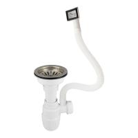 Сифон 3 1/2 САНАКС 8728 с прямоугольным переливом 