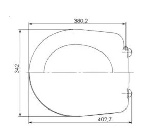 Сиденье для унитаза СУ 70.07.80 (Суперкомпакт, Лира)