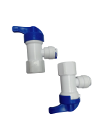 Кран для врезки угловой 1/4ВР 1/4 трубка пластик F9013