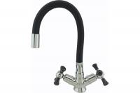 Смеситель для кухни Rainsberg R5893F-2 гибкий черный