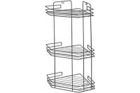 Полка угловая 3-х ярусная 20,5*20,5*52 "Рыжий кот" графит