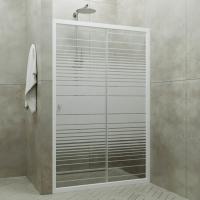 Душевая дверь СЛАЙД 100*185  см "Тритон" ПОЛОСЫ 