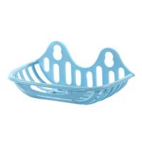 Мыльница с присосками пластиковая голубая