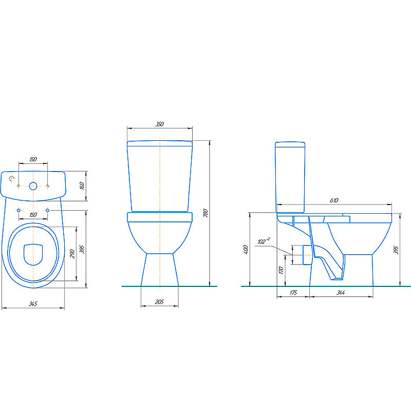 Унитаз-компакт ROSA РИМ микролифт (г. Киров)