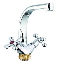 Смеситель для кухни G-lauf QTZ4-D856 двухручковый гайка 