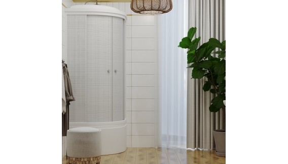 Душевая кабина 90*90 см глубокий поддон "Тритон" Лён Душевая кабина 90*90 см глубокий поддон "Тритон" Лён