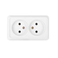 Розетка накладная двойная 10А АЛЬФА 477008