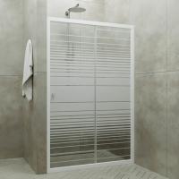 Душевая дверь СЛАЙД 100*185  см "Тритон" ПОЛОСЫ 