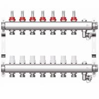 Коллекторная группа "1" STI 7 вых c расходомерами и воздухоотводчиками