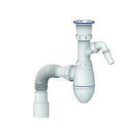 Сифон для мойки 1 1/2 А 320V UNICORN с отверстием для стиральной машины 