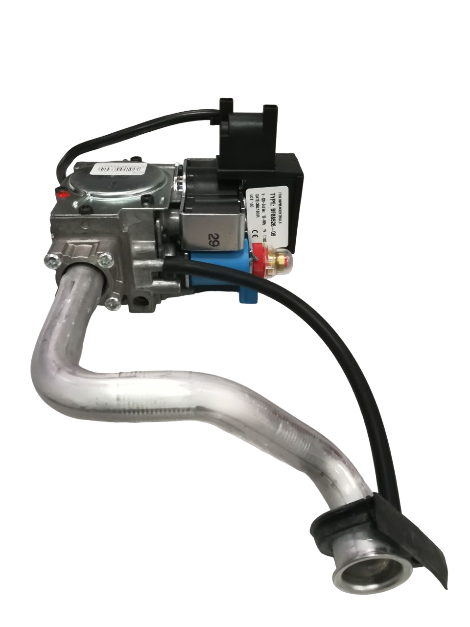 Газовый клапан в сборе с патрубком и блоком розжига котла ARISTON  65115771+65115772+65115791-01