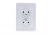 Розетка врезная двойная 16А UNIVersal Валери В0102 
