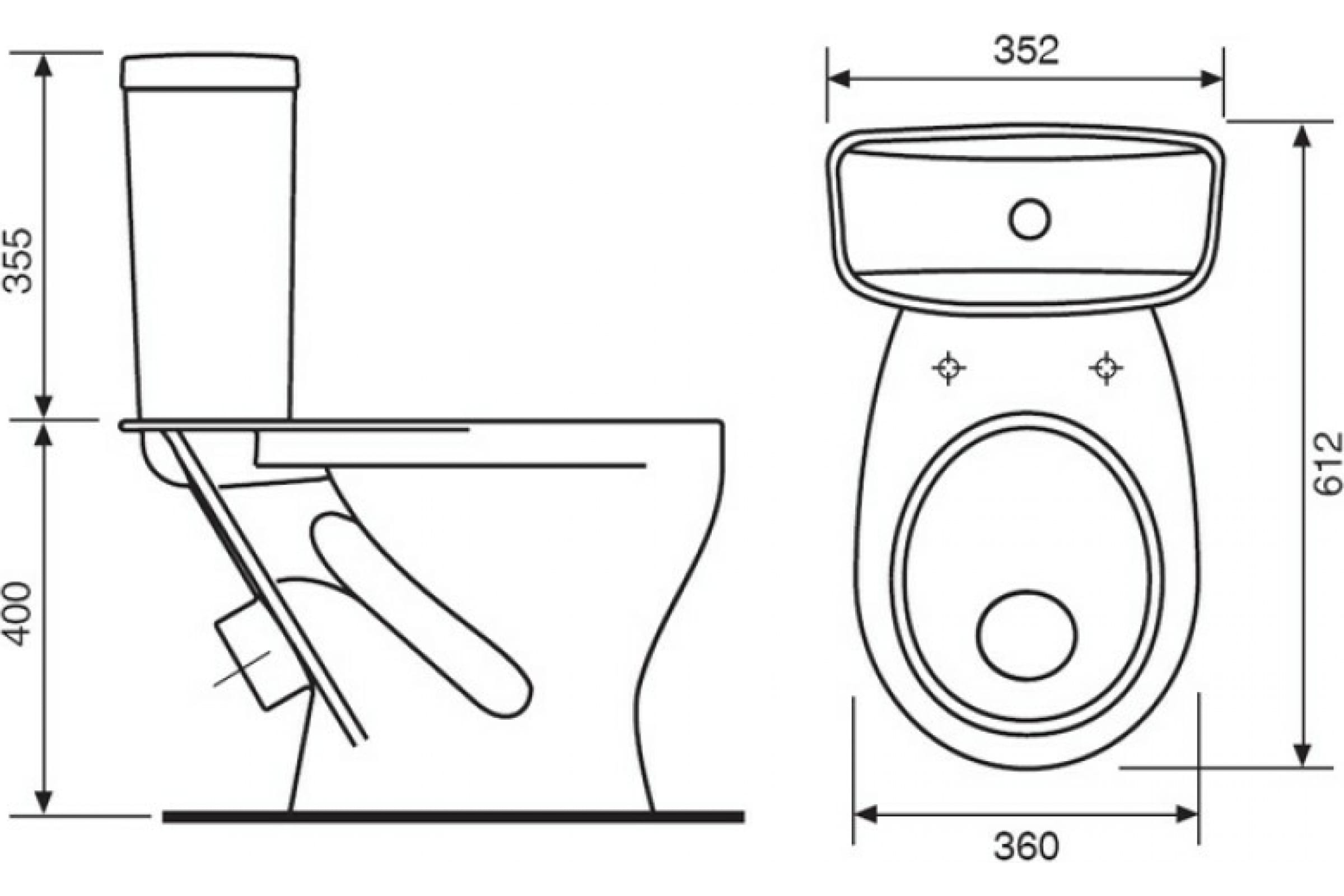 Унитаз-компакт SANITA ЭТАЛОН эконом 