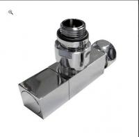 Вентили для полотенцесушителя угловые хром 3/4 ВР х 1/2 НР квадратные