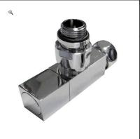 Вентили для полотенцесушителя угловые хром 3/4 ВР х 1/2 НР квадратные