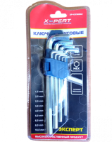 Ключи шестигранные набор X-PERT 1.5-10мм XP-KIX1021M 9шт