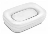 Мыльница настольная ЭЛЛИСА пластиковая С843БЕЛ