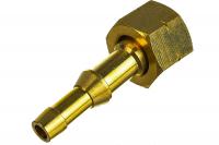 Штуцер на шланг Ф6-9 мм с нак. гайкой М16*1,5 правая резьба