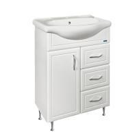 Тумба MDW ЭЛЕГИЯ 60-9 (1 дверь 3 ящика) с умывальником Элегия 60