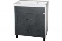 Тумба MIXLINE СУРА-60 Графит с умывальником CLASSIC-60