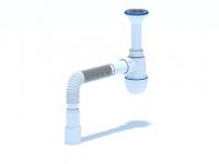 Сифон для мойки 1 1/4*40 АниПласт С0515 с гофрой