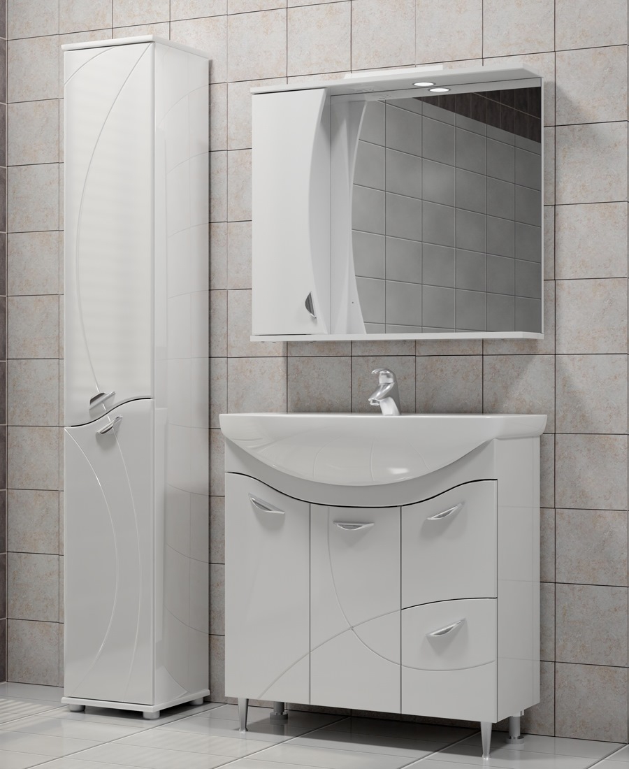 Тумба MIXLINE КЛАССИК-50 с умывальником УЮТ-50