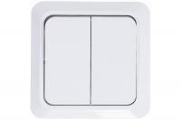 Выключатель накладной двойной UNIVersal Олимп О0023