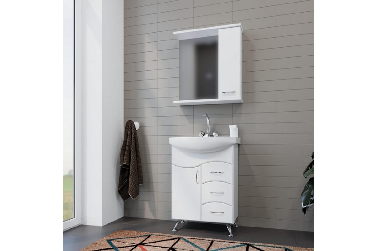 Зеркало MIXLINE РОСТОК-65 правое без света