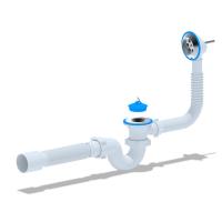 Сифон для ванны 1 1/2*40 АниПласт С6155 с выпуском и переливом