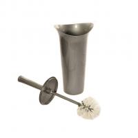 Ерш для унитаза с подставкой "ЛОТОС" металлик