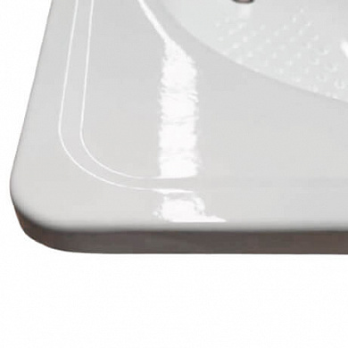 Ванна стальная LIGEYA 1700*700*390 с рантом и антискользящим покрытием