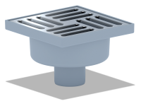 Трап ТА 5212 15*15 Ф50 вертикальный нержавеющая решетка 