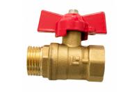 Кран шаровый 1/2 бабочка г/ш Бологое