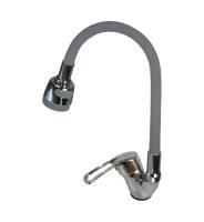 Смеситель для кухни MITTSU M-2030G с гибким серым изливом