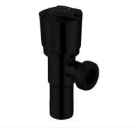 Кран для подключения сантехники 1/2*3/4 угловой ZEGOR FZ82 черный