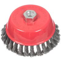 Щетка металлическая для УШМ чашка Ф125 BARTEX крученая проволока