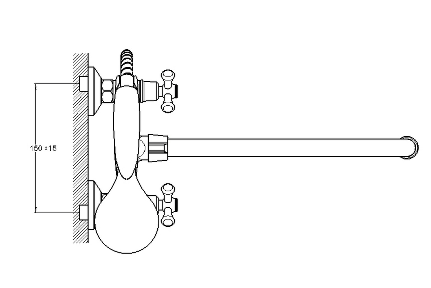 Смеситель для ванны G-lauf QML7-A856