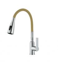 Смеситель для кухни YINDAF Y49159-24 гибкий бежевый излив