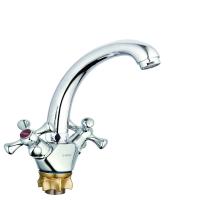 Смеситель для кухни G-lauf QSL4-C827 двухручковый латунь