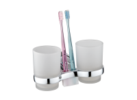 Держатель для щеток с двойным стаканом РМС А6021  