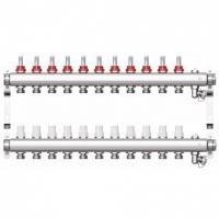 Коллекторная группа "1" STI 11 вых c расходомерами и воздухоотводчиками