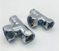 Вентили для полотенцесушителя угловые хром 1ВР*3/4 ВР крест